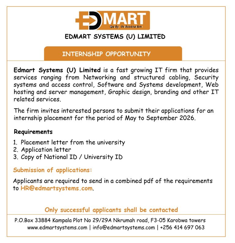 Internship Opportunity 2026